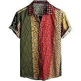 VATPAVE Mens Casual Hawaiian Floral Shirts Short Sleeve Button Down Tropical Shirts Beach Summer Shirts