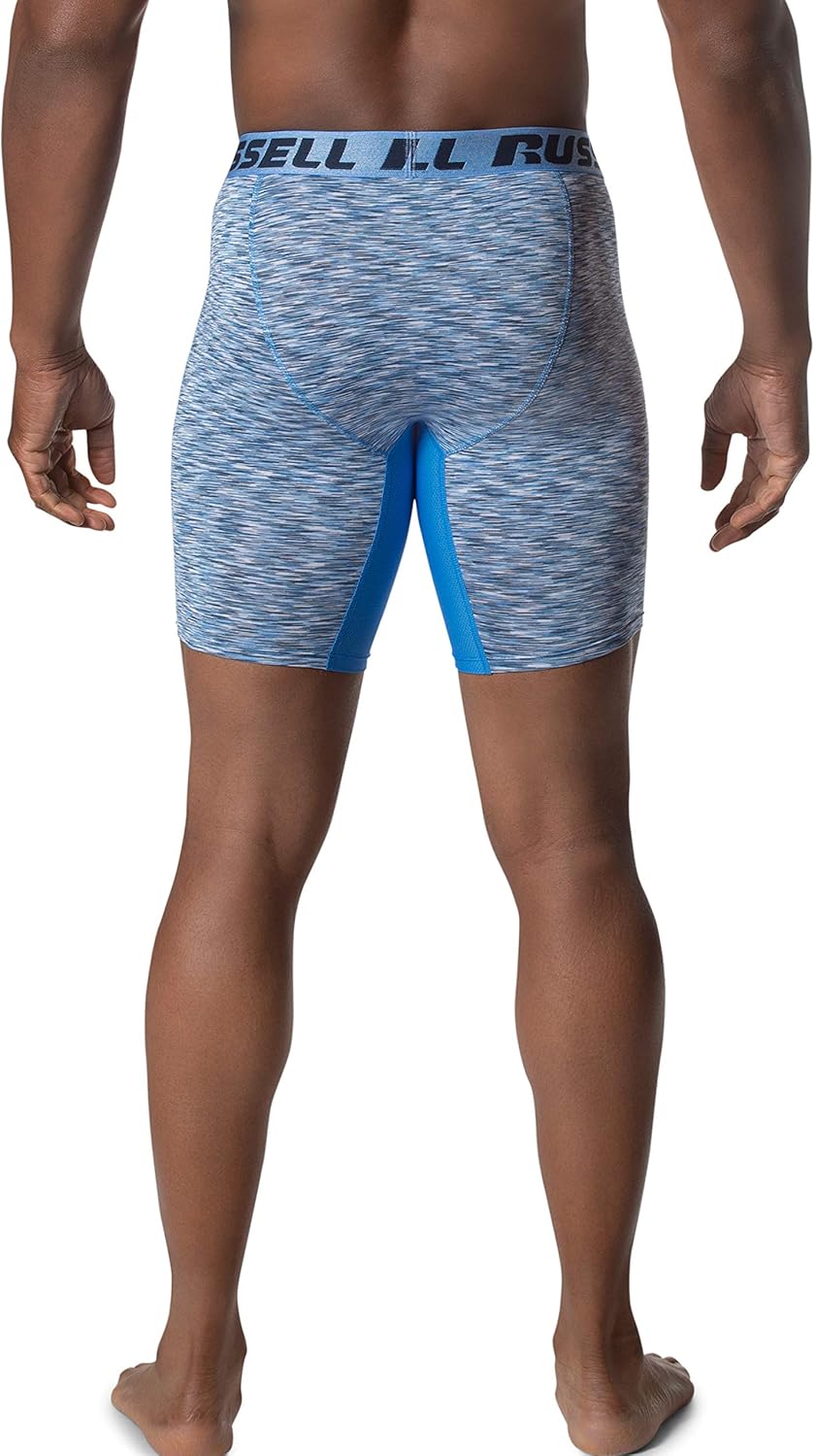 Russell Athletic Men's Freshforce Odor Protection and Coolforce Ventilation Performance Boxer Briefs at  Men’s Clothing store