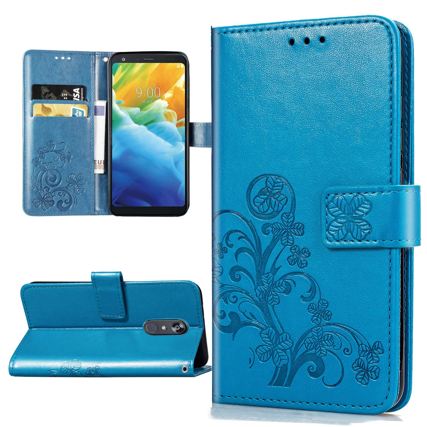 Best Leather Case Lg Stylo 2 Blue