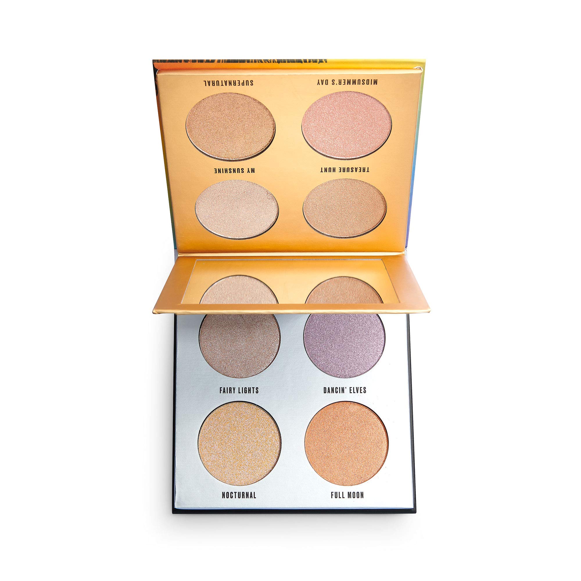Revolution Beauty London Makeup Obsession London, Rady, Highlighter Palette, Moonlight/ Sunlight, 8 Shades, 28g