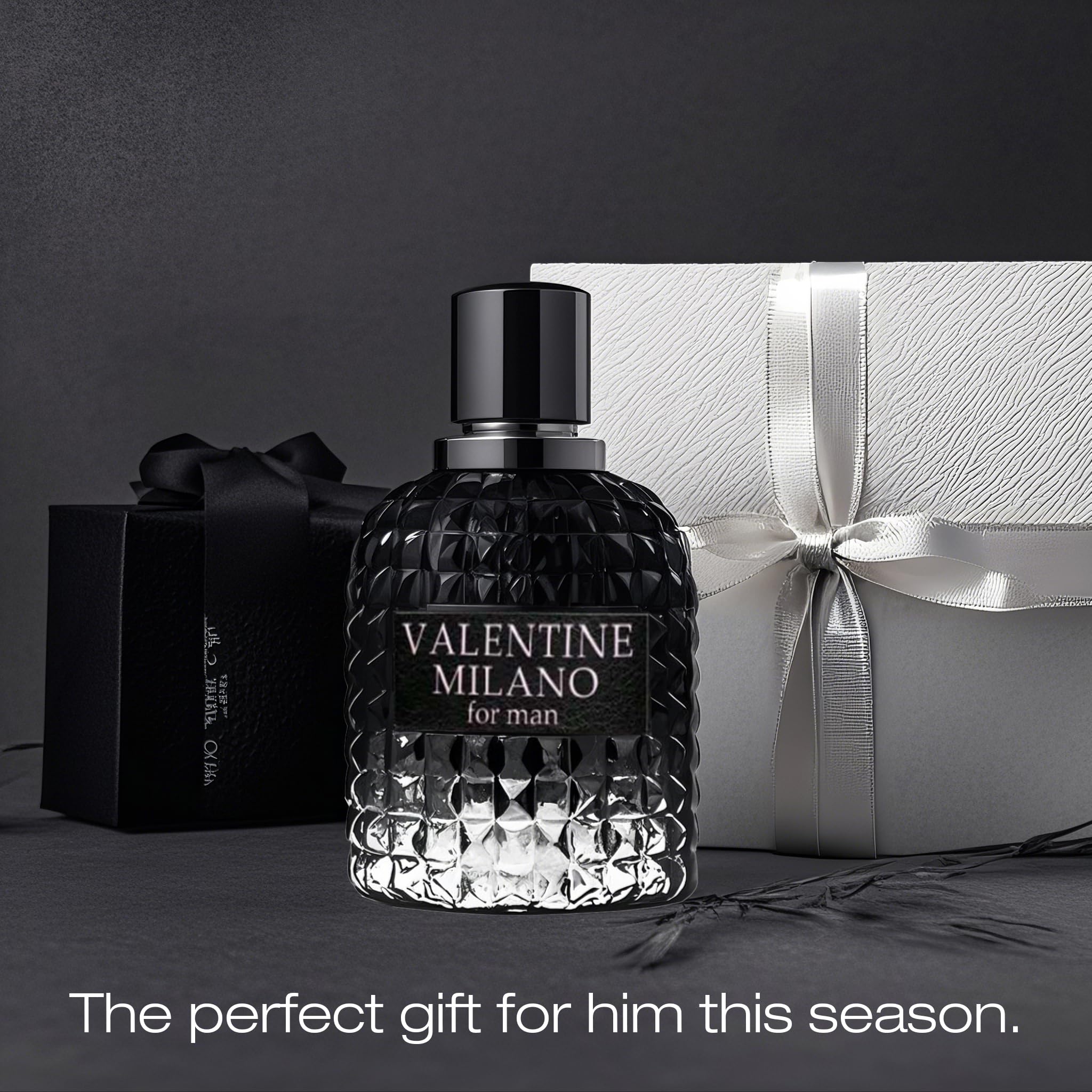 Men's Cologne Gift Set Include Valentine Milano,Valentine,Very Excited & Valuable Paris - 3.4 Fl Oz Each | Vanilla Bourbon, Leather & Amber Floral Fragrance | Luxury Eau de Toilette Quartet