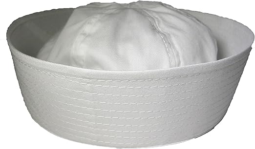 black and white sailor hat
