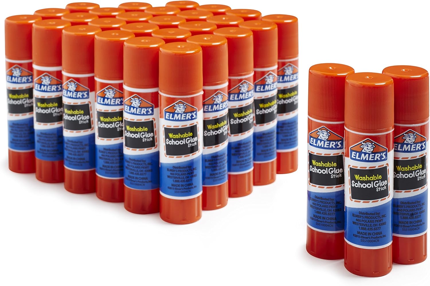 Elmer's Disappearing Purple School Glue, Washable, 30 Pack, 0.24-ounce sticks : Office Products
