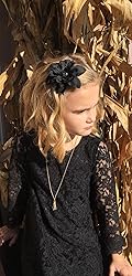 Flower Girl Dress, Lace Dress 3/4 Sleeve Dress