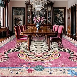 Pphcpx Tibetan Tiger Rug for Living Room 5x7 ft