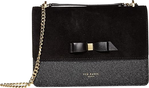 ted baker black bag gold chain