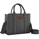 Wrangler Medium Tote Bag for Women Designer Satchel Handbags Top-handle Purses with Strap