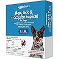 Amazon Basics Flea, Tick & Mosquito Topical for Medium Dog (11-20 pounds), 4 Count