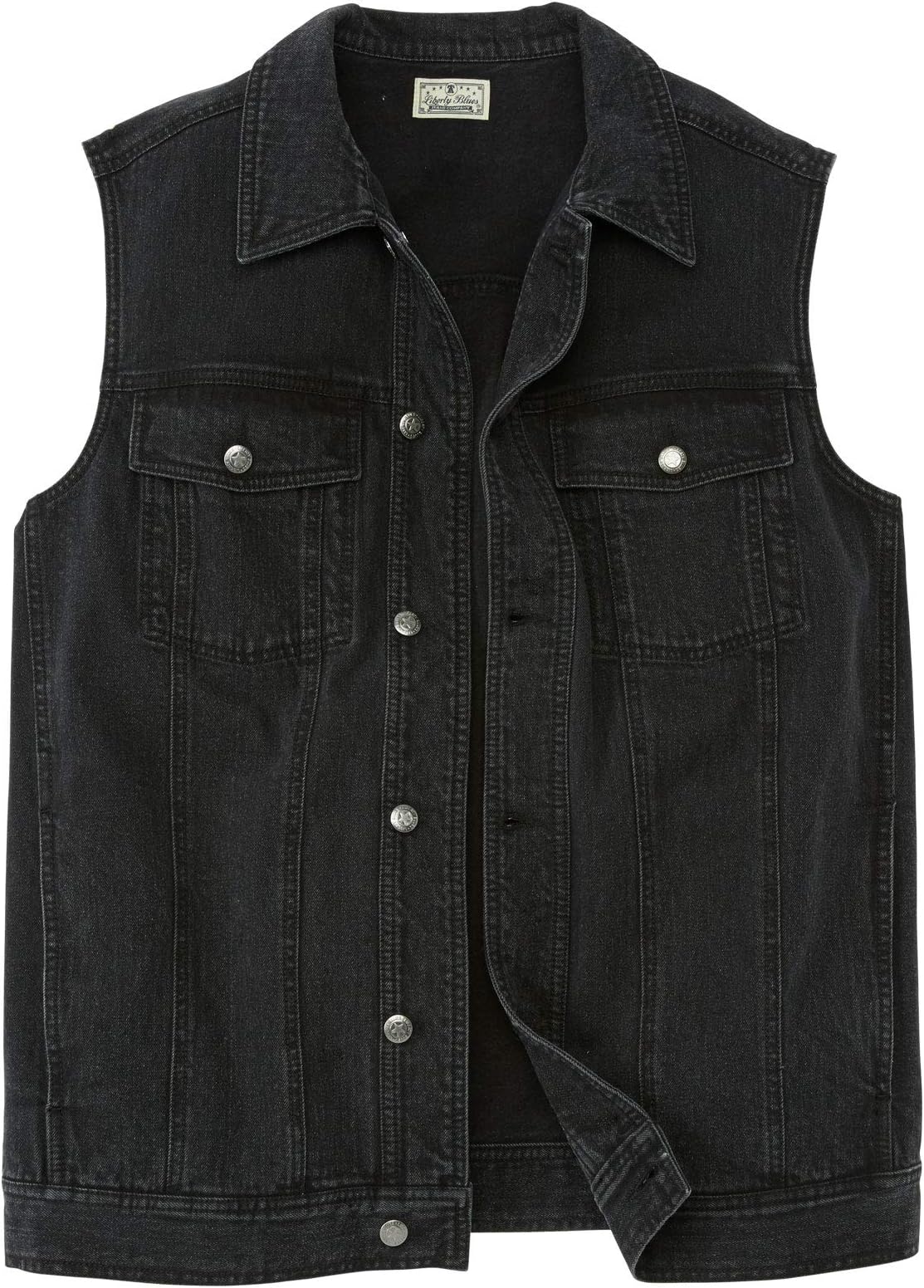 Liberty Blues Men's Big & Tall Denim Vest