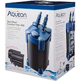 Aqueon QuietFlow Canister Aquarium Filter 100-150 Gallons | 150 gallon fish tank filter with biological, chemical and mechanical stages, spray bar and polishing unit