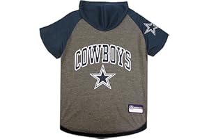 Pets First NFL Dallas Cowboys Hoodie for Dogs & Cats. NFL Football Licensed Dog Hoody Tee Shirt, Large. Sports Hoody T-Shirt for Pets. Licensed Sporty Dog Shirt (DAL-4044-LG)