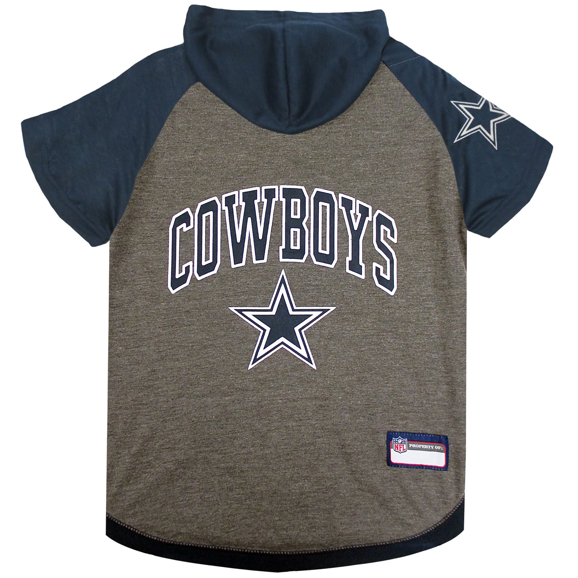 Pets First Dallas Cowboys Hoodie T-Shirt, Large — image 1