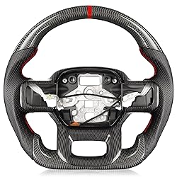 TESFEEL Carbon Fiber Heated Steering Wheel for F150