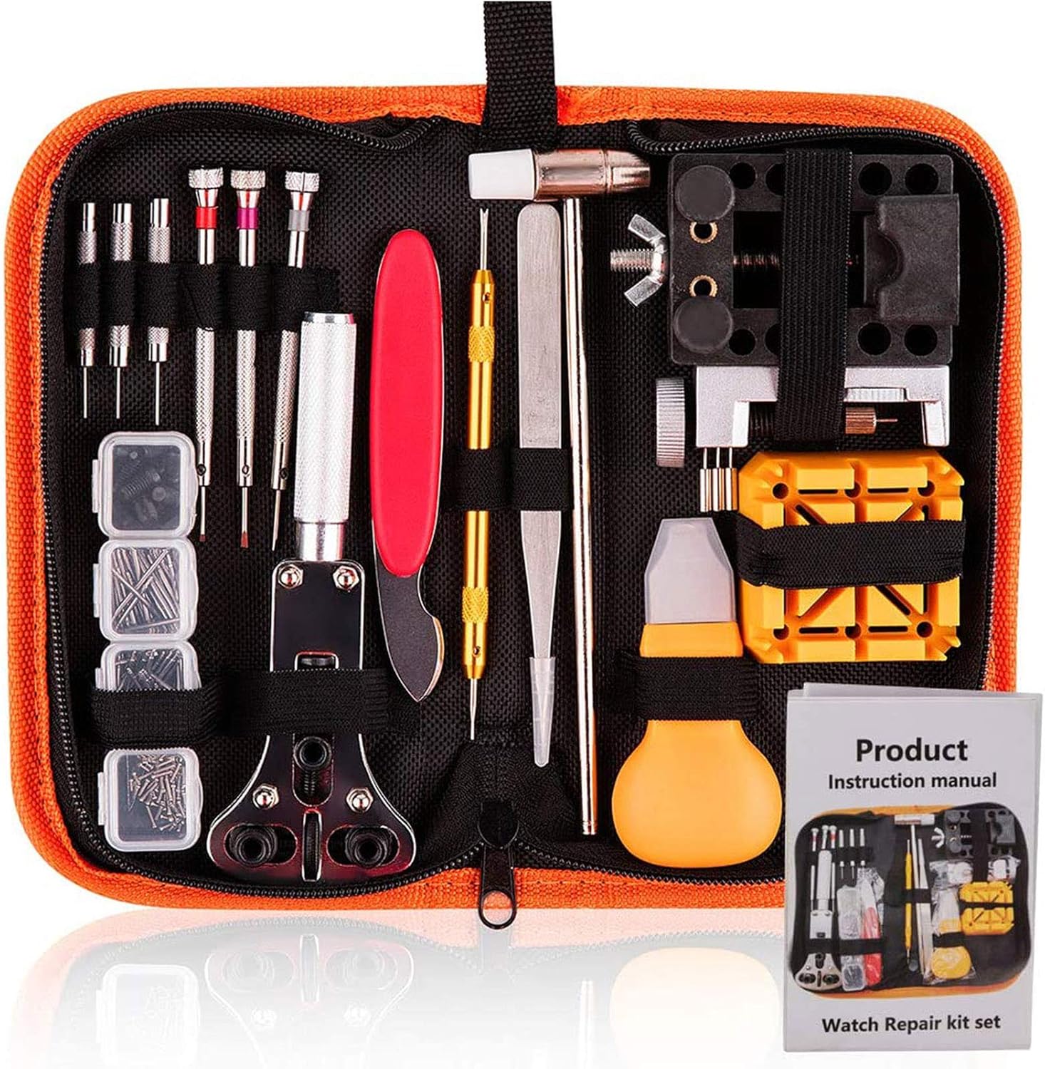 ZEXETT Watch Repair Tool Kit, 200 PCS Professional Spring Bar Tool Set with User Manual, Case Opener Spring Bar Watch Band Link Tool Set with Carry Case: Home Improvement