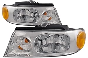 HEADLIGHTSDEPOT Halogen Headlight Compatible with Beaver Motor Coach Monterey 2002-2006 Motorhome RV Includes Left Driver and Right Passenger Side Headlamps