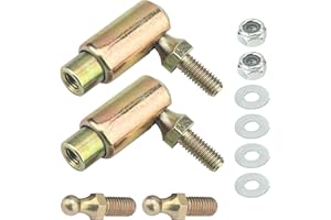 TXDIYIFU Throttle Disconnect, Quick Release Ball Joint, 10-32 in Female Thread Steel Linkage Fitting, Compatible with Allstar Throttle Cable Ball End, Steel Carburetor Linkages 2 Pack