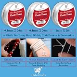 Habercrafts 0.5mm Clear Elastic Thread 20m Spool Beading Necklace Bracelet view 4