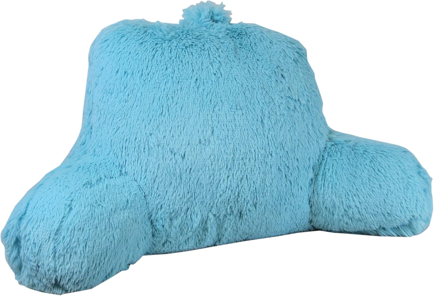 Klear Vu Shaggy Bed Rest Back Support Pillow, One Size, Gray: Home & Kitchen