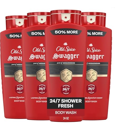 Old Spice Swagger & Captain 5本セット Amazon.com : Old Spice Red Collection Captain Scent Body Wash for