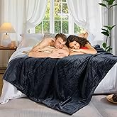 Jasnisy Love Blanket Waterproof 90x80 inch for Bed, Grey Bed Blankets Reversible Furniture or Couch Protector for Couples Bab