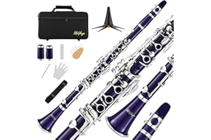 LeSage Bb Clarinet for Students b Flat Instrument Beginner with 2 Barrels for School Band