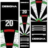 Designa Darts | Non-Slip Carpet Dart Mat with Double Top Design &amp; Throw Lines | 290cm x 60cm