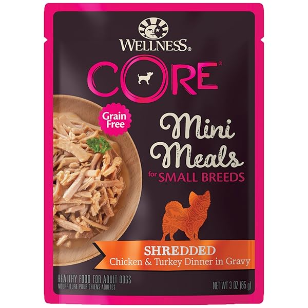 WELLNESS CORE SMALL BREED MINI MEALS SHREDDED IN...