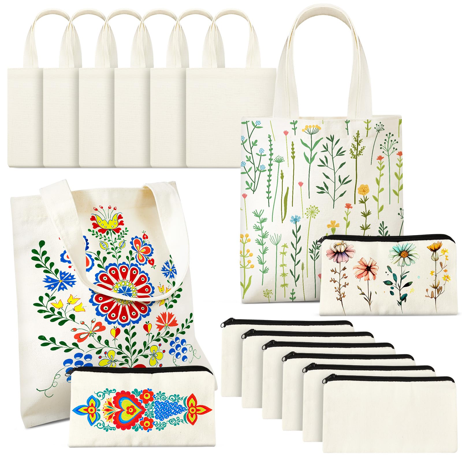 Photo 1 of ***MISSING PARTS***
Amylove 24 Pcs Mini Blank Bag Bulk Include Blanks Small Tote Bag Blanks and Small Pouches with Zipper for Sublimation Painting DIY (8.5 x 8,Natural Color)