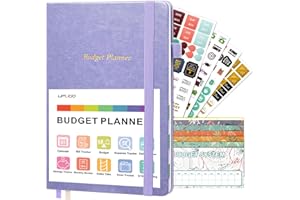 Budget Planner, UpUGo Monthly Accounts Book and Bill Tracker, Undated Financial Organizer, Expense Tracker Notebook with Cash Envelopes, Manage and Optimize Your Finance, B5 Size, Lavender