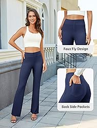 DLOODA Womens Bootcut Dress Pants Business Casual