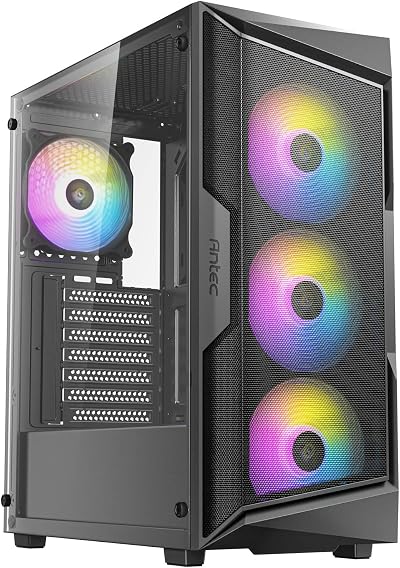 Antec AX61 Elite ATX Gaming Case Mesh Front 4x ARGB Fans Tempered Glass