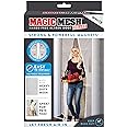 Magic Mesh Deluxe, White | Magnetic Screen Door, Heavy Duty, Magnetic Closure, Door Net, Patio Screen, Sliding Door Screen, Bug Screen for Doorways, Kid & Pet Friendly | Size 39" x 83" (Pack of 1)