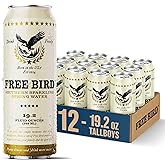 Free Bird, Sparkling Southern Spring Water, 12-Pack (19.2oz Tallboy Cans) &ndash; Unflavored Carbonated Zero Sugar, Crisp &amp; Bubbly, Blue Ridge Mountain Water