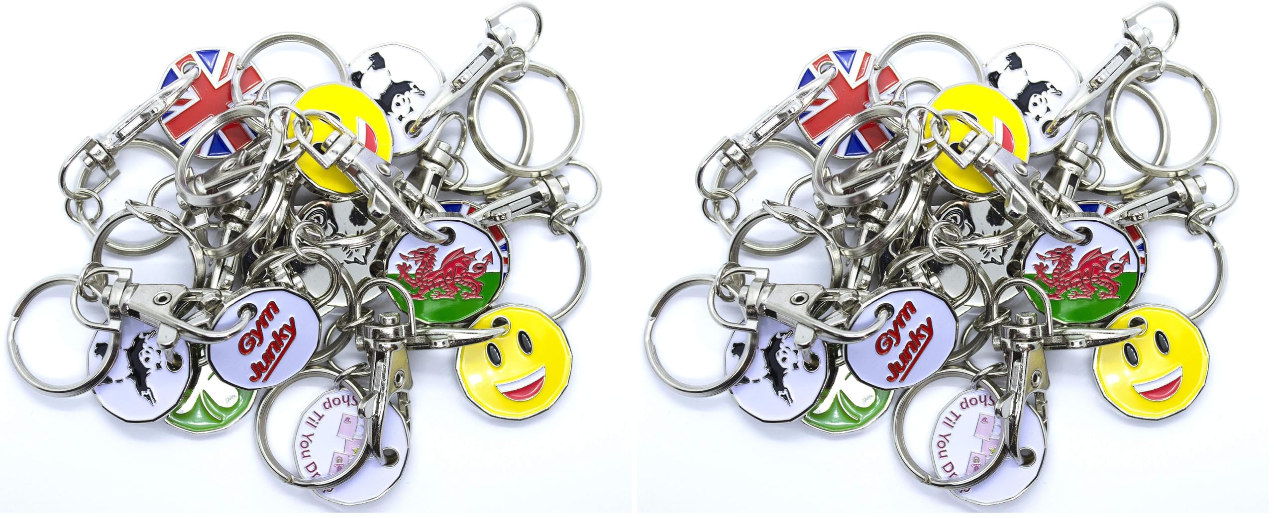 Harts 6 x Assorted New 12 sided Trolley locker Token (£1 coin size)