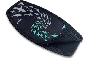 FLOW SWIM GEAR Flow Scuba Gear Diving Slap Strap with Hook and Loop Fastener - Neoprene Cover for Dive and Snorkel Mask Straps