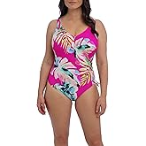 Fantasie Swim Womens Carabelita Underwire V-Neck Swimsuit with Adjustable Leg