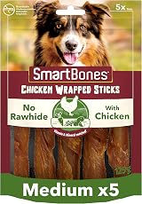 SmartBones 5 Chicken Wrapped Sticks Rawhide Free Dog Chew view 1