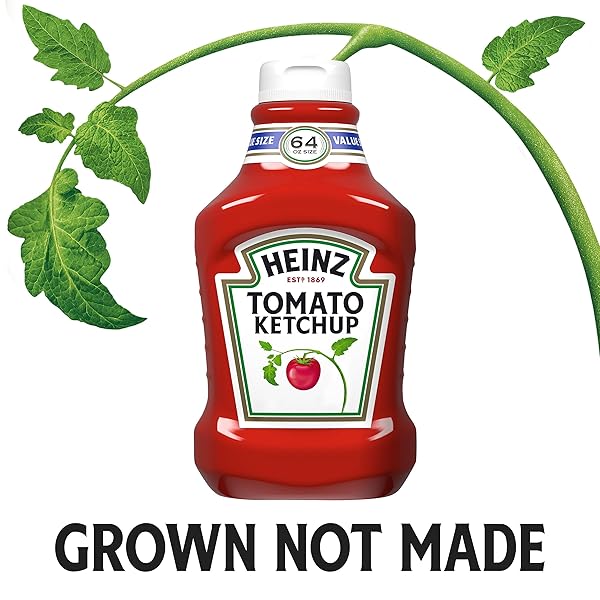 HEINZ TOMATO KETCHUP VALUE SIZE, 64 OZ BOTTLE