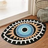 Beeiva Cute Evil Eye Area Rug 2x3 Small Washable