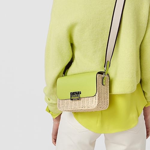 TOUS Legacy Summer crossbody bag lime green raffia in Oman Whizz - Main Image