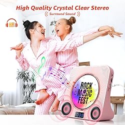 Desktop CD Player with Speakers, ROADOM Bluetooth