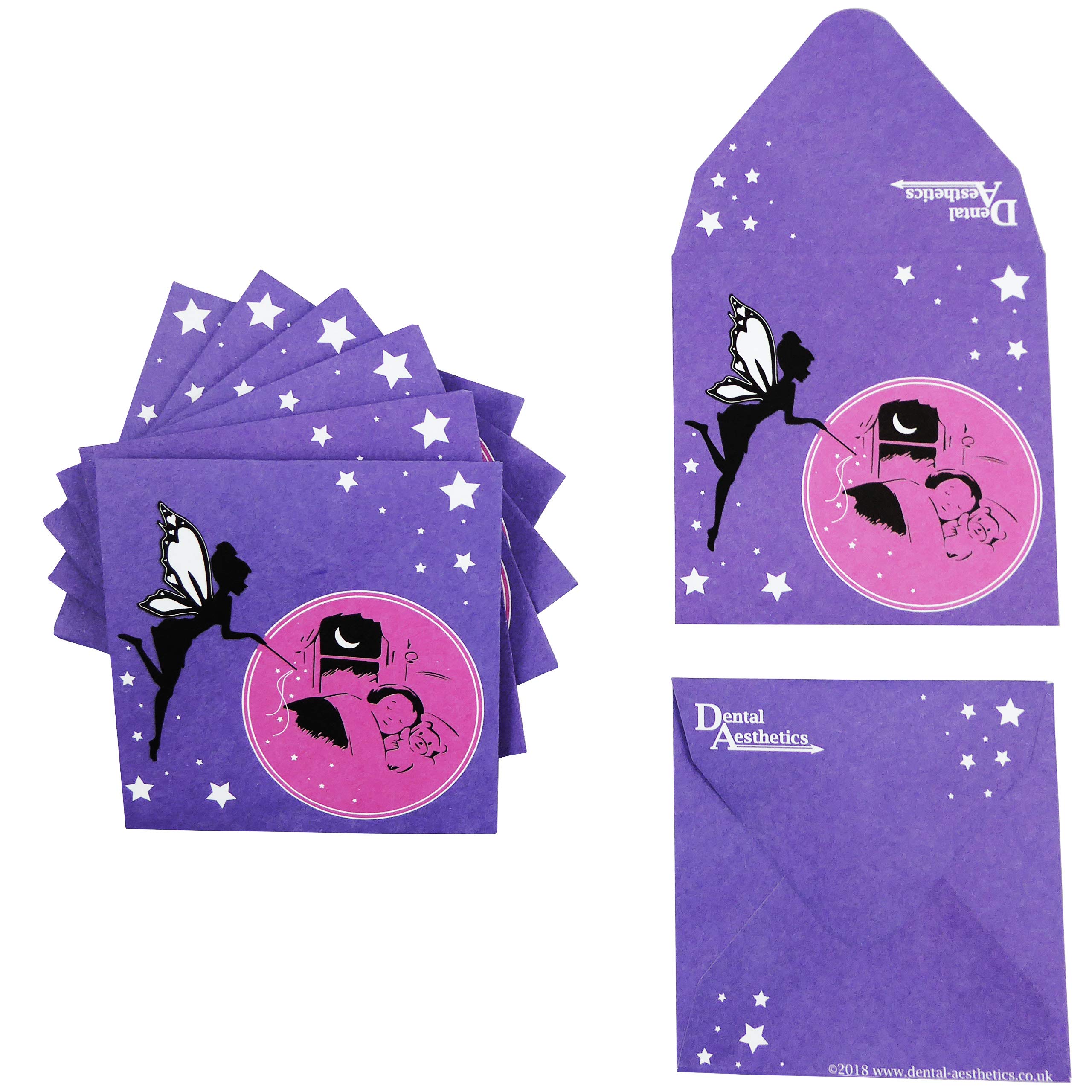 Tooth Fairy Envelopes (School Bulk Pack of 40) (Purple)