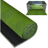 Golf Simulator Turf Mat, 0.6in Golf Practice Mat Artificial Grass Turf Lawn | For Home Sport Gym Backyard Garage Setup, Golf Putting Hitting Mats Indoor Outdoor Training, Non-slip Fake Rug Grass Lawn Mat