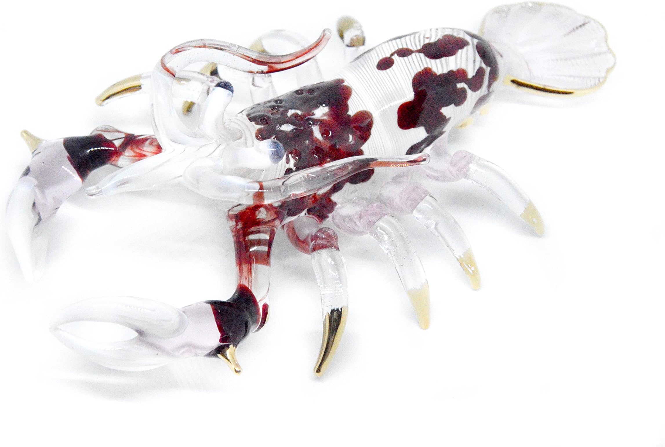 Red Lobster Handmade Figurines Murano Glass Blown Artwork Nautical Figure Fish Tank Ornaments Aquarium Decorations