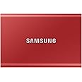Samsung T7 Portable SSD - 2 TB - USB 3.2 Gen.2 External SSD - Metallic Red (MU-PC2T0R/WW)