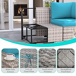 Muphyers 7-Piece Outdoor Patio Furniture Set with