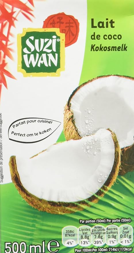 Suzi Wan Lait De Coco 500 Ml