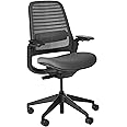 Steelcase Series 1 Office Chair - Ergonomic Work Chair with Wheels for Carpet - Helps Support Productivity - Weight-Activated Controls, Back Supports & Arm Support - Easy Assembly - Graphite