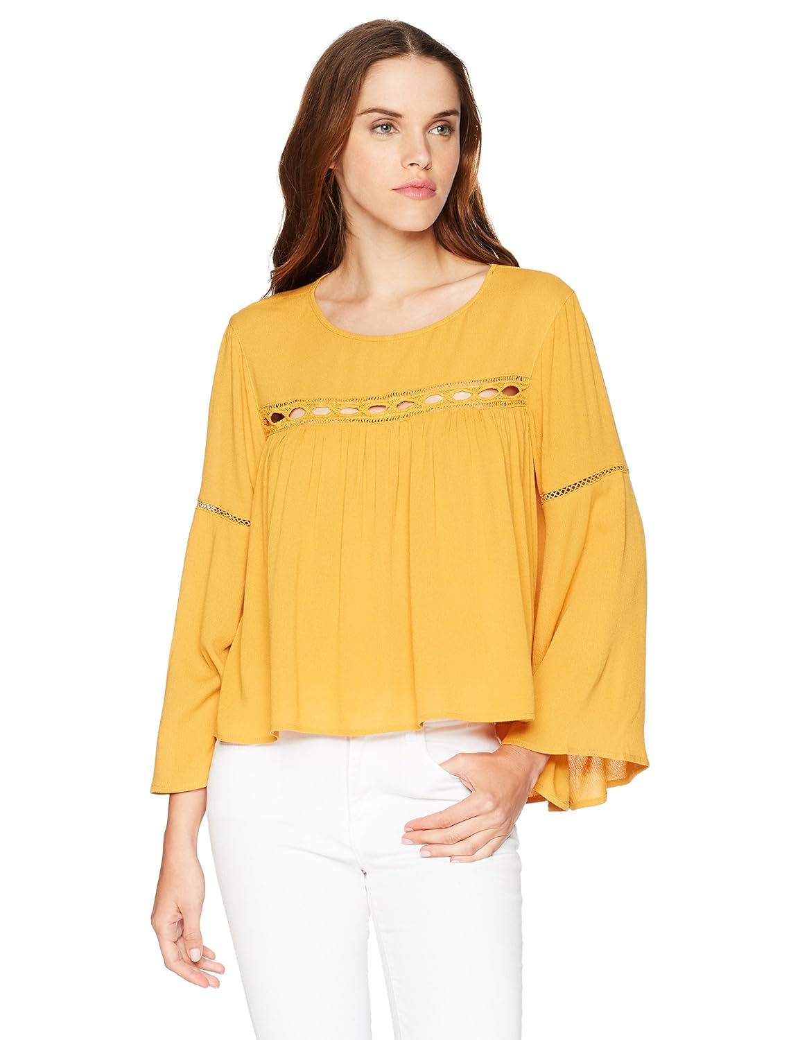 Lira Clothing Womens Amanda Pesant Boho Long Sleeve Blouse