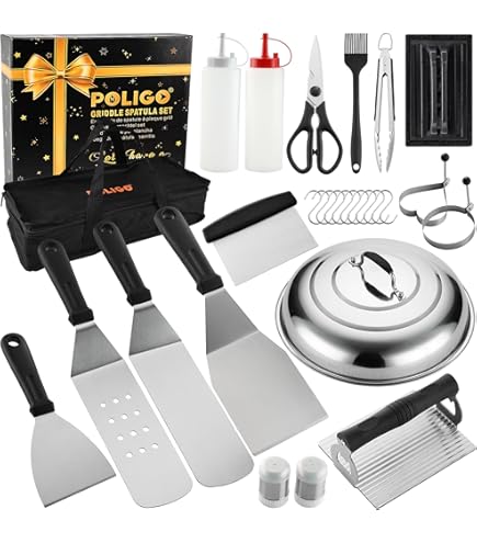 Blackstone Tools Grill Spatula 15-Piece Stainless Steel Griddle